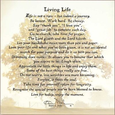 Living Life-Life Is Not A Race By Bonnie Mohr, Wall Plaque 18x18 - 603799229289 - PLK1818-174