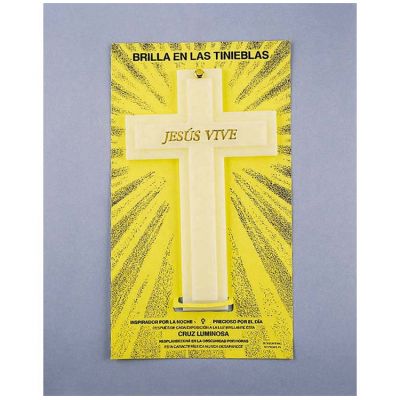 Luminous Cross Spanish He Lives Pack of 12 - 603799270502 - L-10