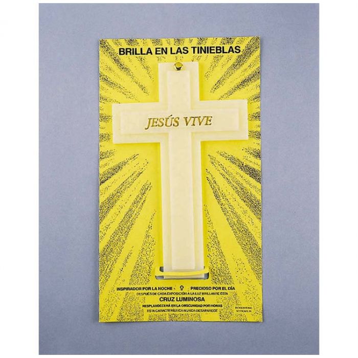 Crosses, Crucifixes : Luminous Cross Spanish He Lives Pack