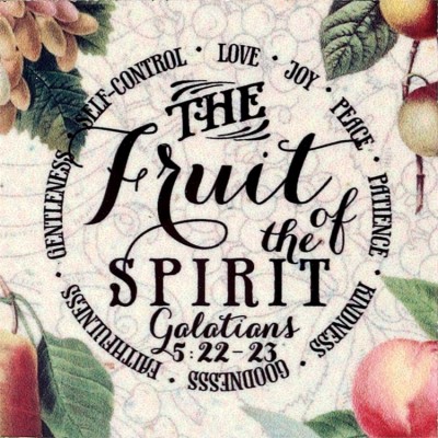 Magnet Hardboard 2.5x2.5 inch The Fruit of the Spirit 4pk - 603799576994 - MAGHB-1012