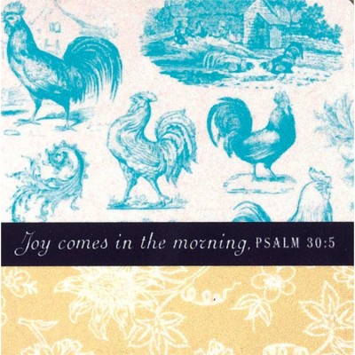 Magnet Hardboard 2.5x2.5 Joy Comes In The Morning (Pack of 4) - 603799582469 - MAGHB-1038