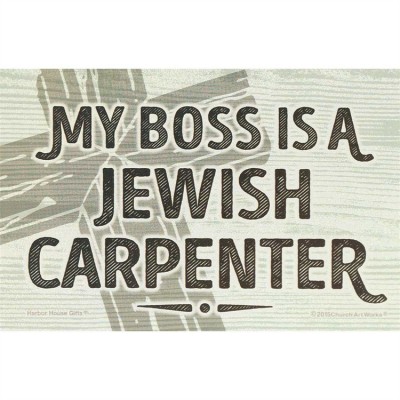 Magnet Vinyl 6 X 4 My Boss Is A Jewish Carpenter (Pack of 36) - 603799593373 - MAV-101