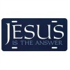 3pk -Metal License Plate Jesus Is The Answer (Pack of 3)