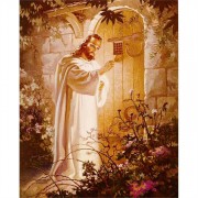 Mounted Print Christ At Heart's Door 8x10 Inch