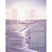 Mounted Print Footprints By Danny Hahlbohm 8x10in.
