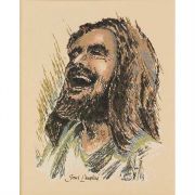Mounted Print Jesus Laughing