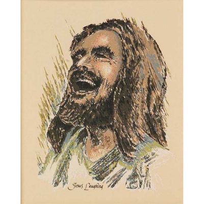 Mounted Print Jesus Laughing - 603799121835 - 810-262