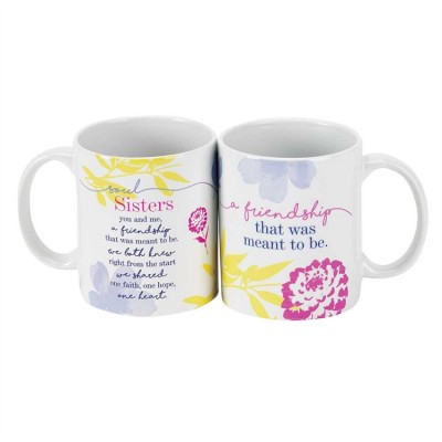 Mug Ceramic 11 Oz. Soul Sisters You and Me (Pack of 2) - 603799107181 - MUG-1048 Mug Ceramic 11 Oz. Soul Sisters You and Me (Pack of 2) - 603799107181 - MUG-1048