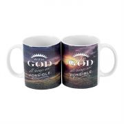 Mug Ceramic 11 Oz With God all Things Are Possible (Pack of 2)