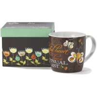 2pk -Mug Porcelain Cheerful Heart (Pack of 2)