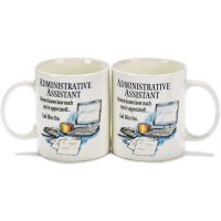 Mug Stoneware 10 oz Administrative Assistant Pack of 2