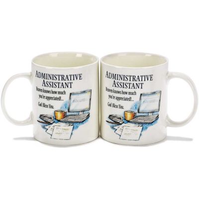 Mug Stoneware 10 oz Administrative Assistant Pack of 2 - 603799524575 - MUG-265