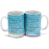 2pk -Mug Stoneware 16oz Footprints (Pack of 2) 2pk -Mug Stoneware 16oz Footprints (Pack of 2)