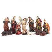Nativity Figurine Set Resin 11 Pc 7 Inch High