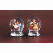 Nativity Glass/Metal/Resin Snow Globe Pack of 12