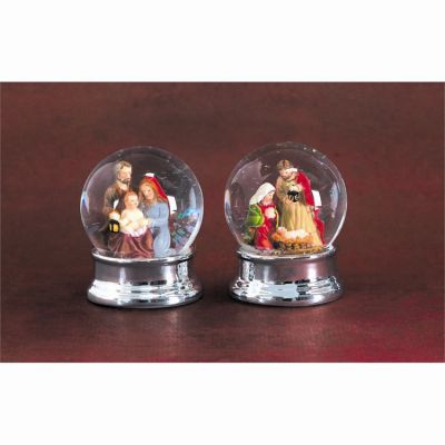 Nativity Glass/Metal/Resin Snow Globe Pack of 12 - 603799341134 - CHNAT-582