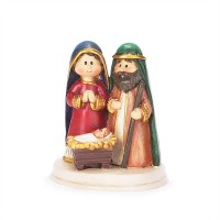 12pk -Nativity Resin 2 Inch Holy Family Pack of 12