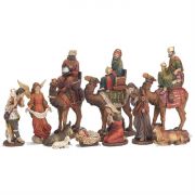 Nativity w/Removable Baby 6 Inch 11 Pc