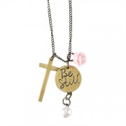 4pk -Necklace 32 Inch Chain Be Still And Know (Pack of 4)