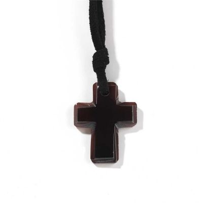 Necklace Black Shell Cross 19 Inch Black Cord Pack of 2 - 714611120100 - 31-7639