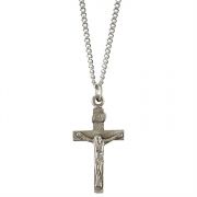 Necklace Cross Crucifix Pewter 18 Inch Pack of 4