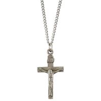 Necklace Cross Crucifix Pewter 18 Inch Pack of 4