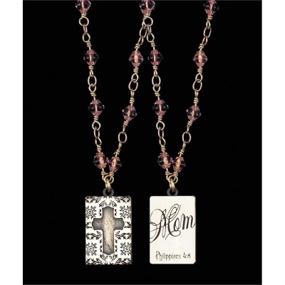 Necklace Mom Philippians 4:8, 18 Inch Chain Pack of 4 - 603799374538 - J-307
