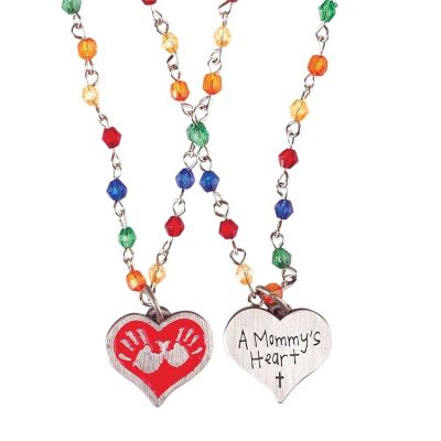 Necklace Mommy 18 inch Bead+extension Chain (Pack of 4) - 603799083607 - J-447