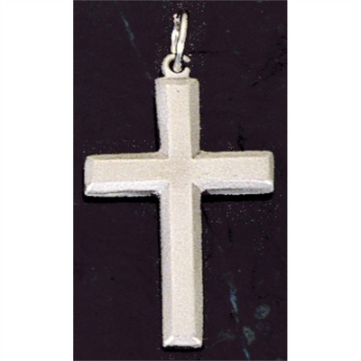 Necklace Pewter 1 1/2in Cross, 18 Inch Chain Deluxe Box - 714611022268 - 37-9611