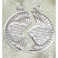 Necklace Pewter Mizpah Set/18in. +24 Inch/Deluxe Gift Box