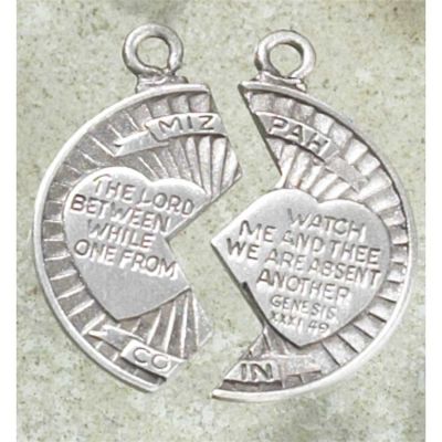Necklace Pewter Mizpah Set/18in. +24 Inch/Deluxe Gift Box - 714611098638 - 32-5420