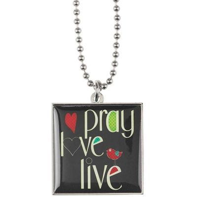 Necklace Pray, Love, Live Pack of 4 - 603799434522 - J-503