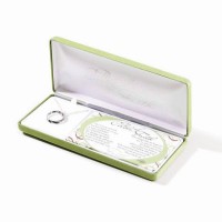Necklace Silver Plated Circle of Faith, 18 Inch Chain