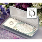 Necklace Silver Plated Circle of Hope /Love/Mom