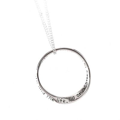 Necklace Silver Plated Inspiring John 14:6, 18 Inch Chain Pack of 2 - 714611156505 - 35-5308