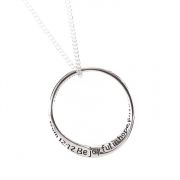 Necklace Silver Plated Inspiring Romans 12:12, 18 Inch Chain Pack of 2