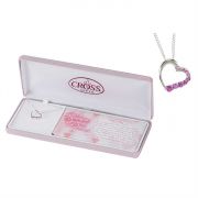 Necklace Silver Plated Journey Of Hope Heart 18 Inch