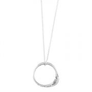 Necklace Silver Plated Matthew 7:7 Mobius Ring 18 Inch (Pack of 2)