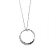 Necklace Silver Plated Mobius Jeremiah 29:11, 18" Chain