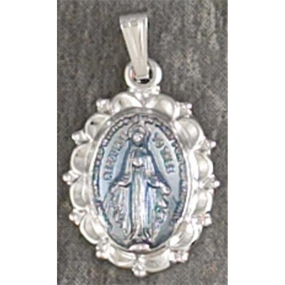 Necklace Silver Plated Saint Michael Medal With 18 Inch Chain - 714611136644 - 36-8153P