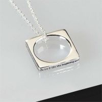 Necklace Silver Plated Square John 1:1-2 Ring 18 Inch Chain Pack of 2