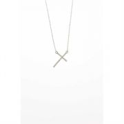 Necklace Silver Plated The Calvary Cross 18 Inch Chain