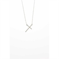 Necklace Silver Plated The Calvary Cross 18 Inch Chain