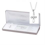 Necklace Silver Plated The Eternal Cross 18" Chain