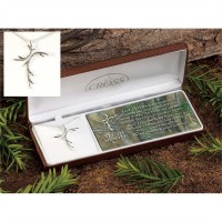 Necklace Silver Plated Truth Hunter Cross 24 Inch Chain