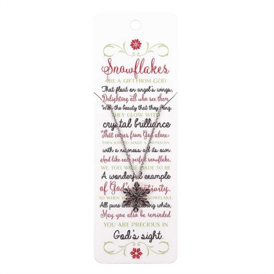 Necklace Snowflakes (Pack of 6) - 603799592161 - CHNKL-1002