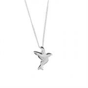Necklace Sterling Silver Dove Slide 18 Inch Chain Deluxe Gift Box