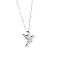 Necklace Sterling Silver Dove Slide 18 Inch Chain Deluxe Gift Box