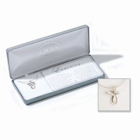 Necklace Sterling Silver Eternity Mobius Cross 18" Chain