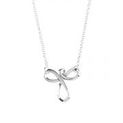 Necklace Sterling Silver Mobius Angel 18" Chain